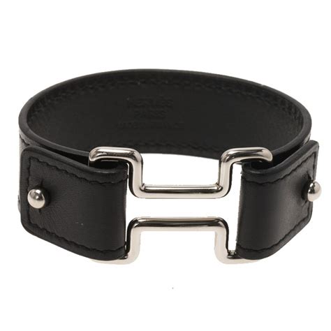 hermes bracelet palladium|hermes leather bracelets.